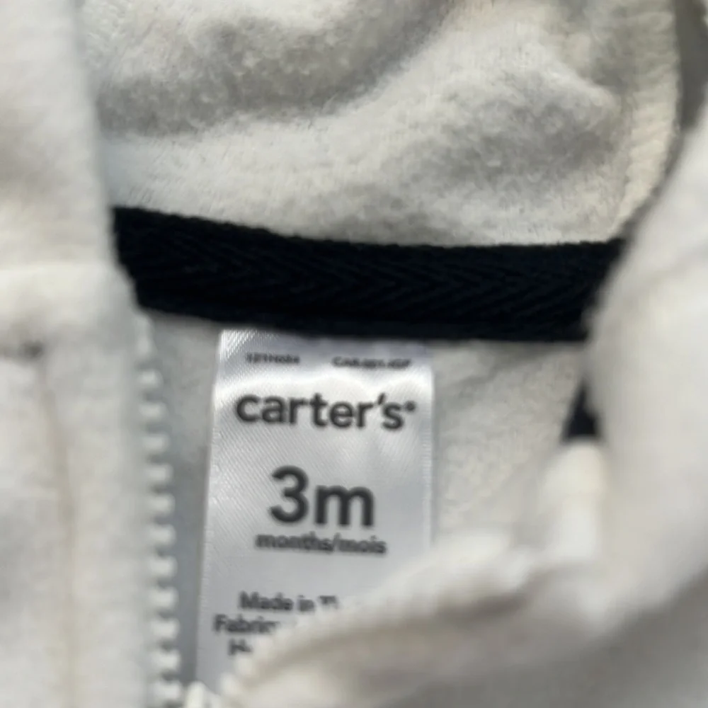 NWT 3 month carters 3 piece panda leggings, and hooded fleece sweater set